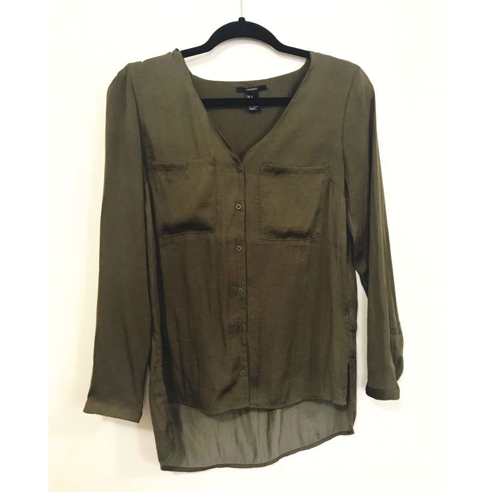 Forever 21 Forest Green Blouse